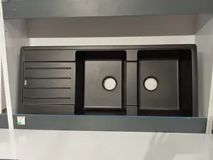 سینک گرانیتی پانا مدل P9 مشکی 116cm